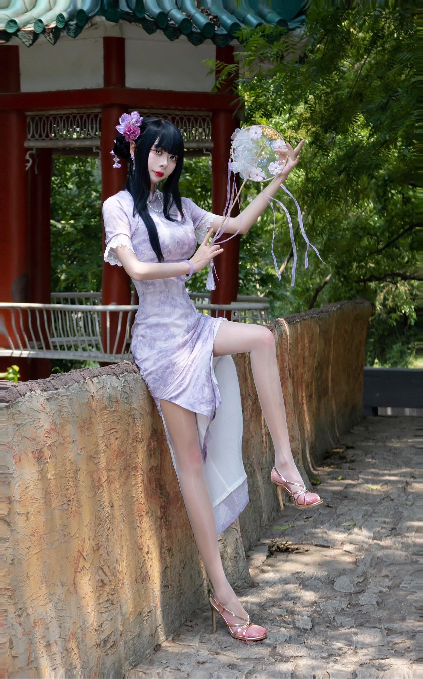 妹妹说紫色很有韵味