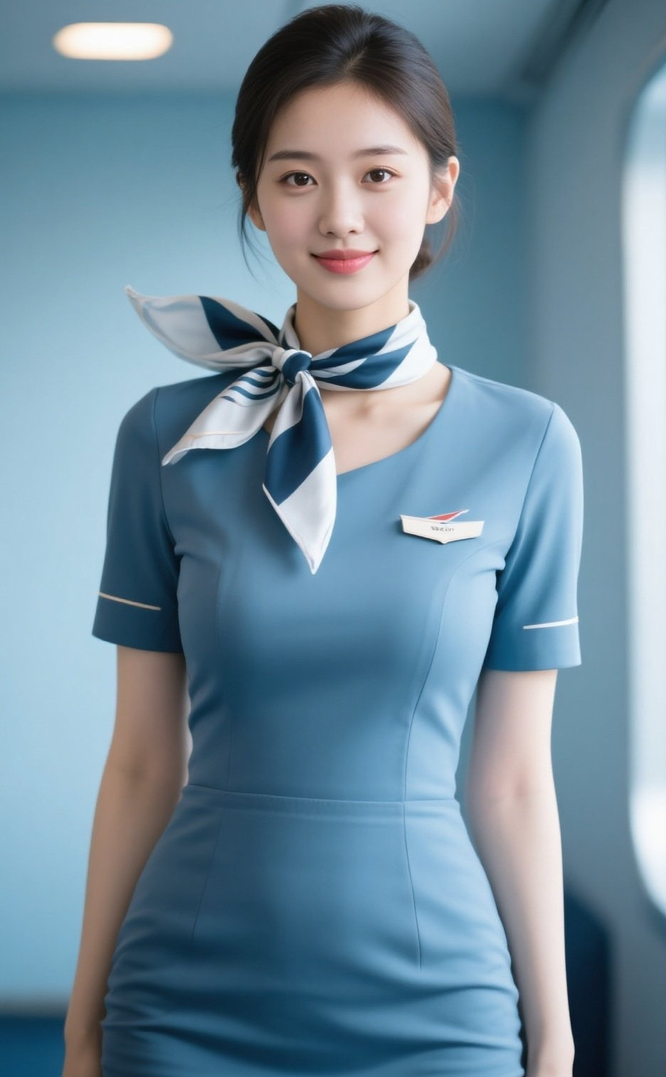 空姐佳人优雅绽放，气质如兰