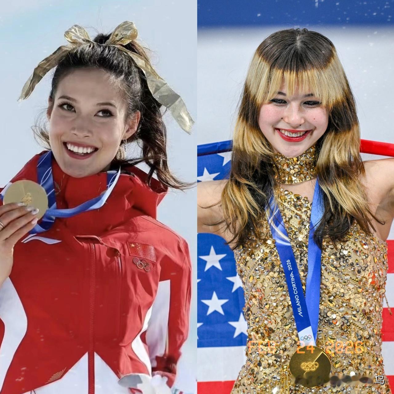 谷爱凌，形似欧美，心属中华。刘美贤，貌似中华，心向美利坚。血缘同根，来处各异