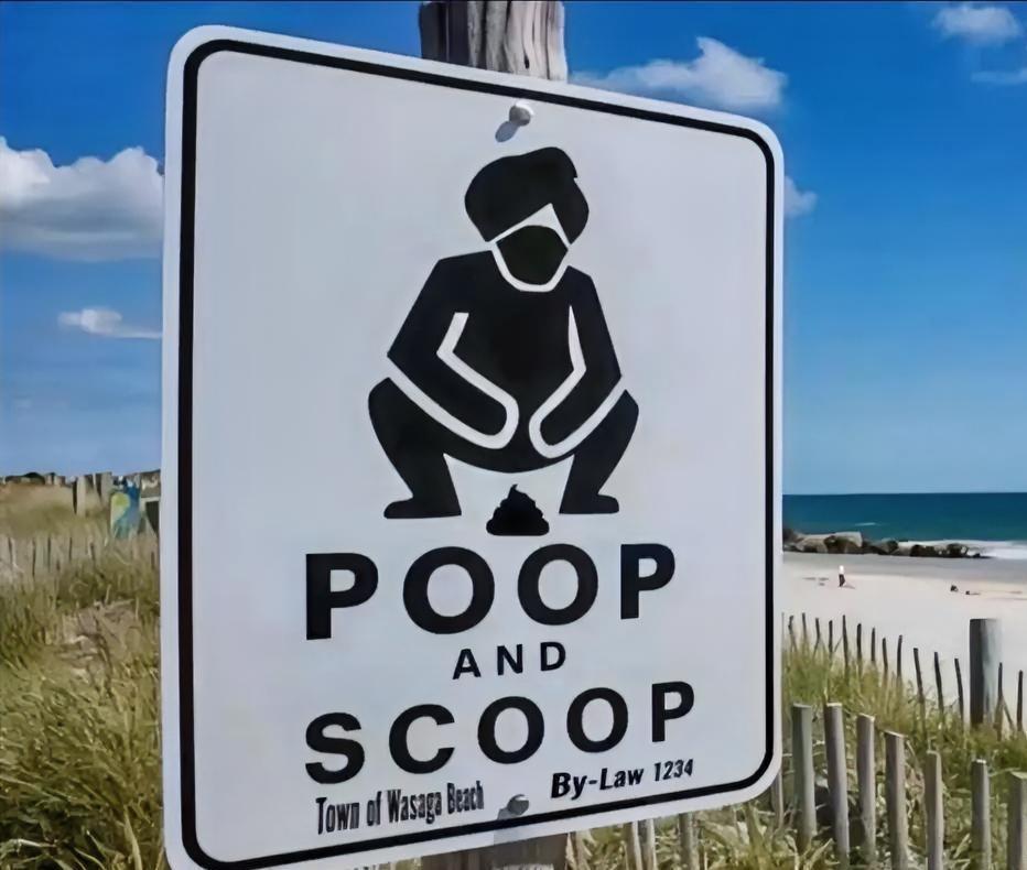 听说加拿大已经有很多类似于这样的牌子了，从发型看得出来，这是在提醒三哥。目前