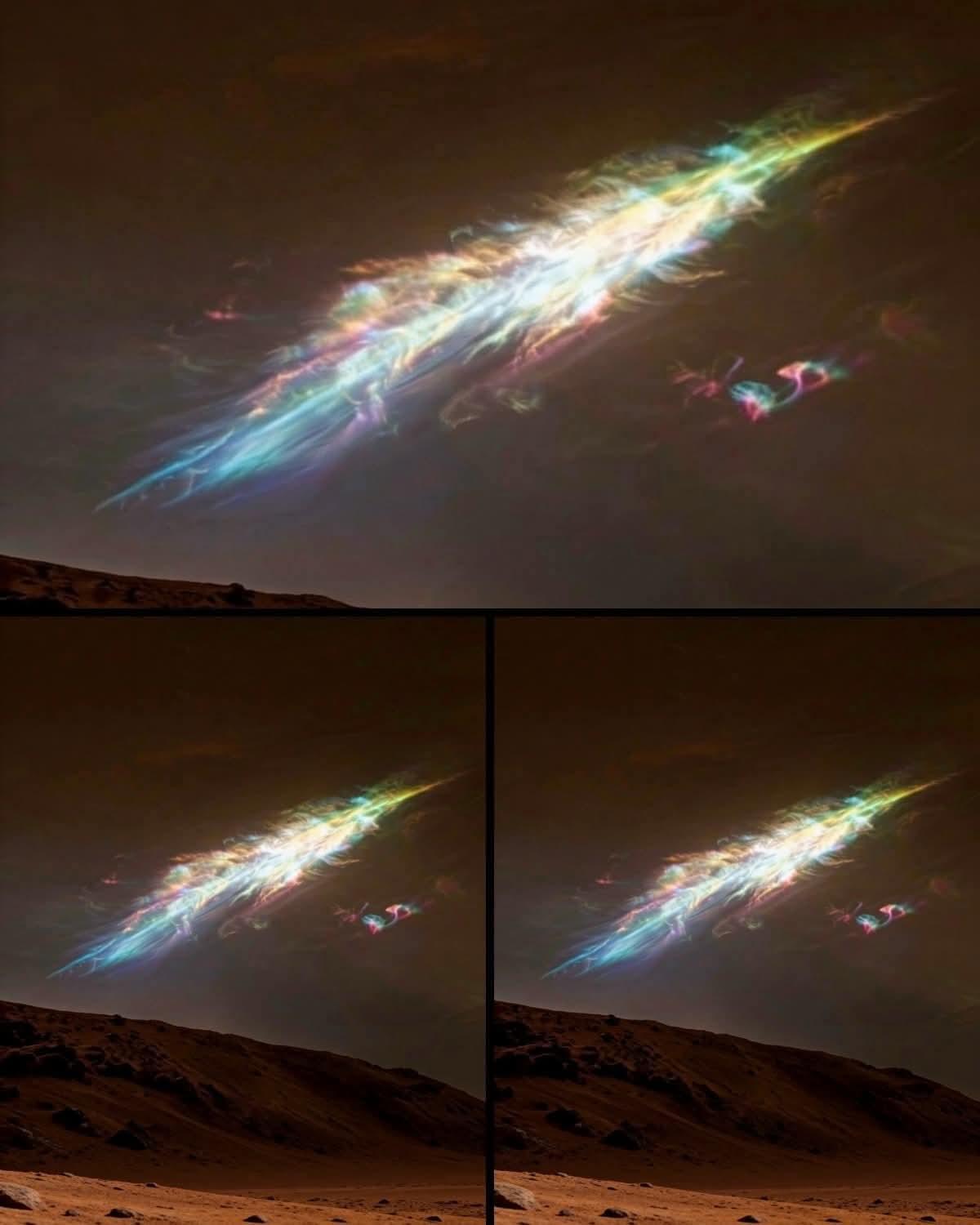 NASA的好奇号火星车刚刚在火星上捕捉到了一些神奇的景象：罕见的、闪闪发光的“珍