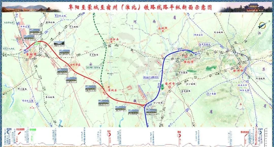 阜淮高铁四座车站全面开工：皖北交通网再升级工程概况阜阳至蒙城至宿州（淮北）铁