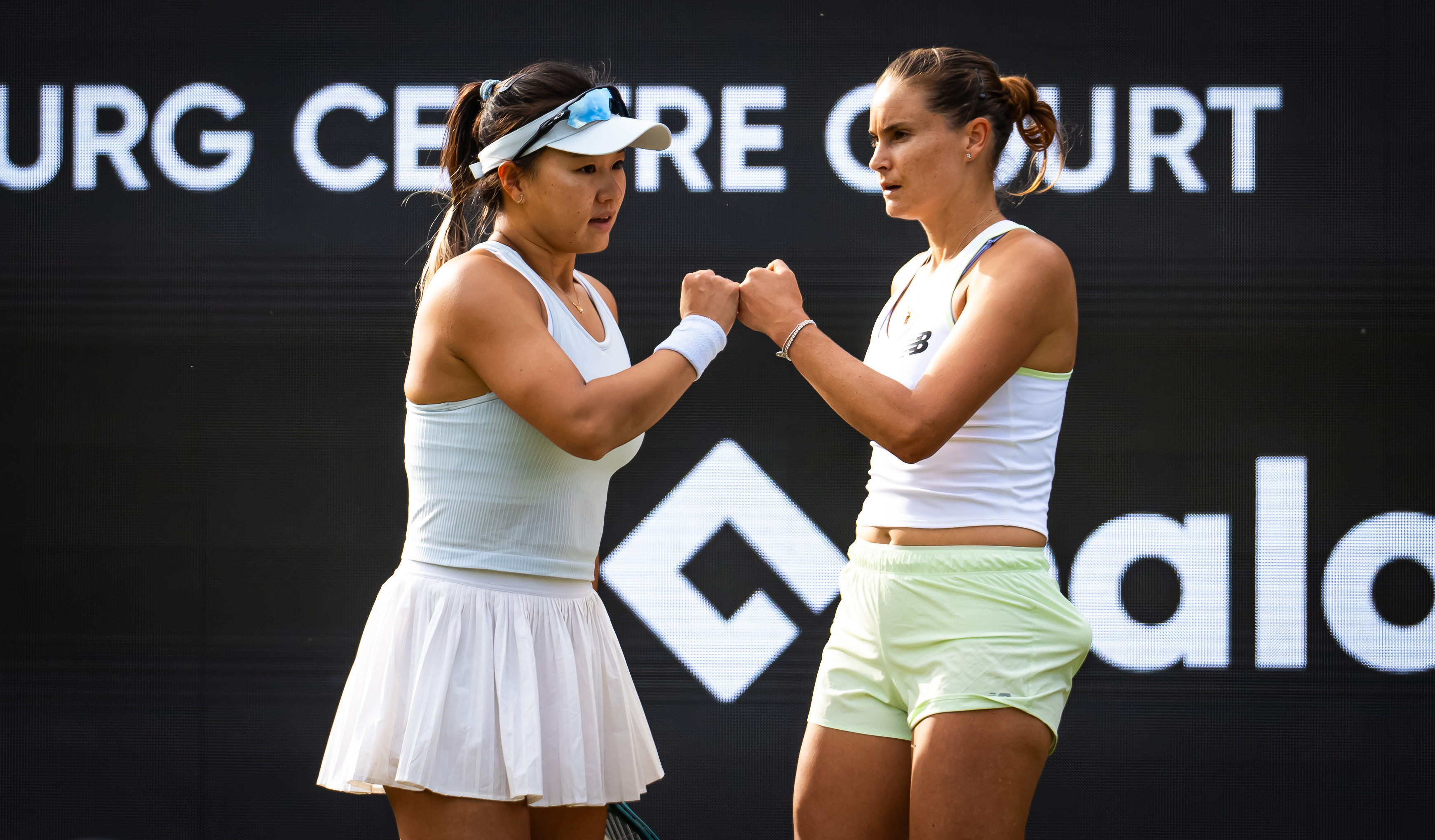 郭涵煜组合首进1000赛决赛🤜🤛WTA1000辛辛那提站双打半决赛，郭涵煜/