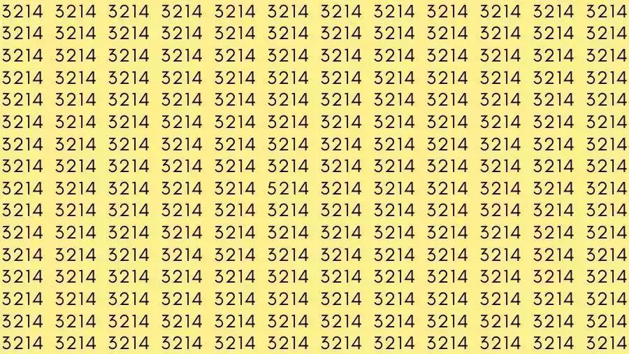 观察技能测试：如果你有鹰眼，在42秒内找出3214中的5214？