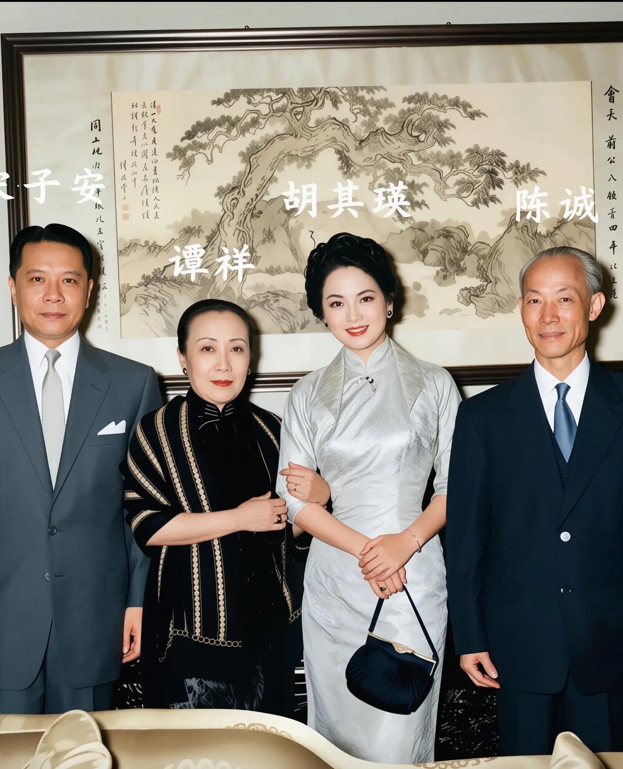原本以为宋子文的妻子张乐怡很美，看完宋子安的夫人胡其瑛的真实样貌，才知道什么是绝