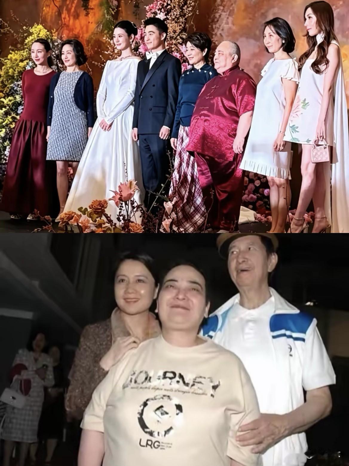 何超雄都来给何猷君奚梦瑶撑场了，这事儿放以前真不敢想。大房平时有多低调大家都知
