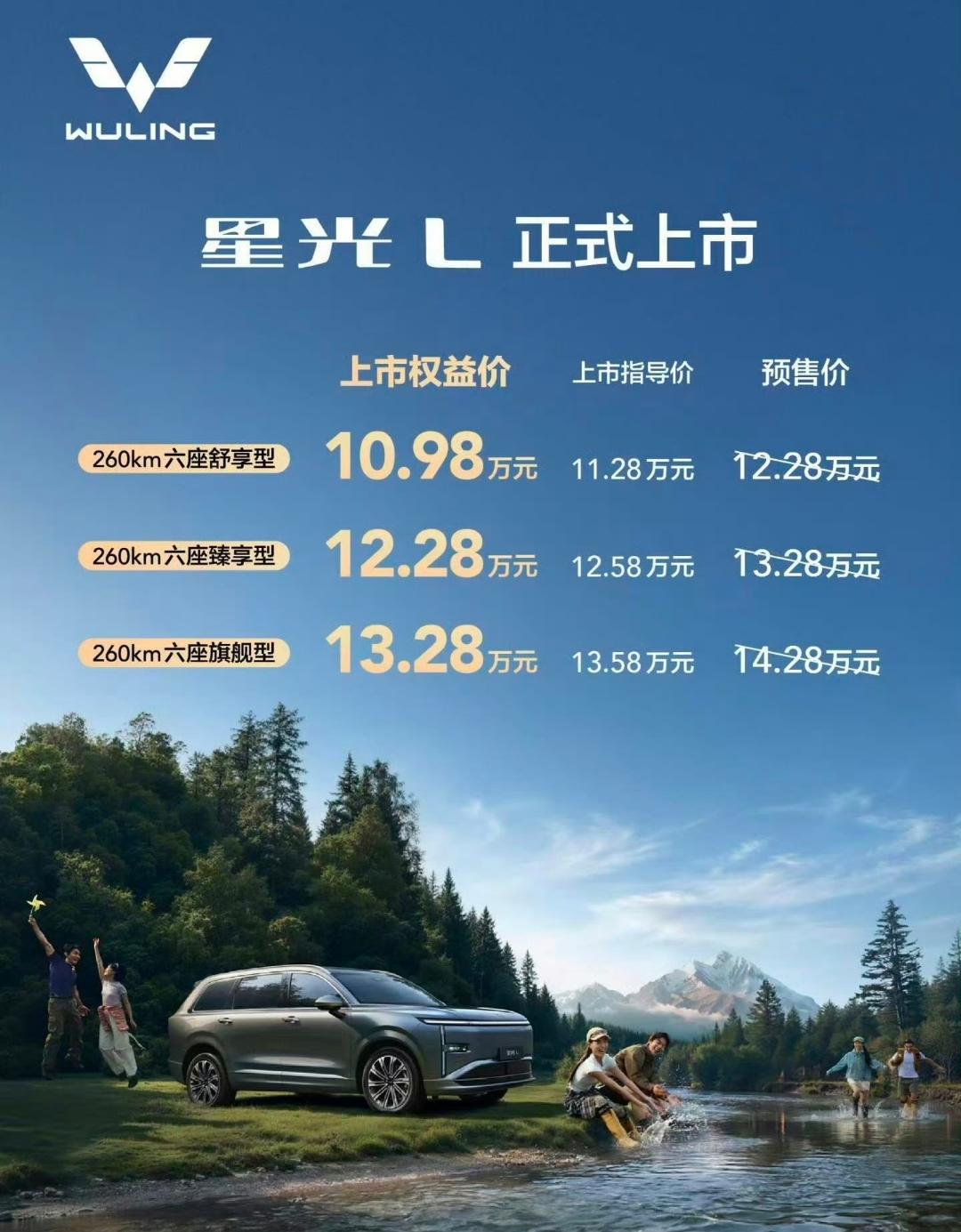 大六座SUV卖10.98万元起，五菱星光L这价格有点儿内卷的离谱了。如果说2