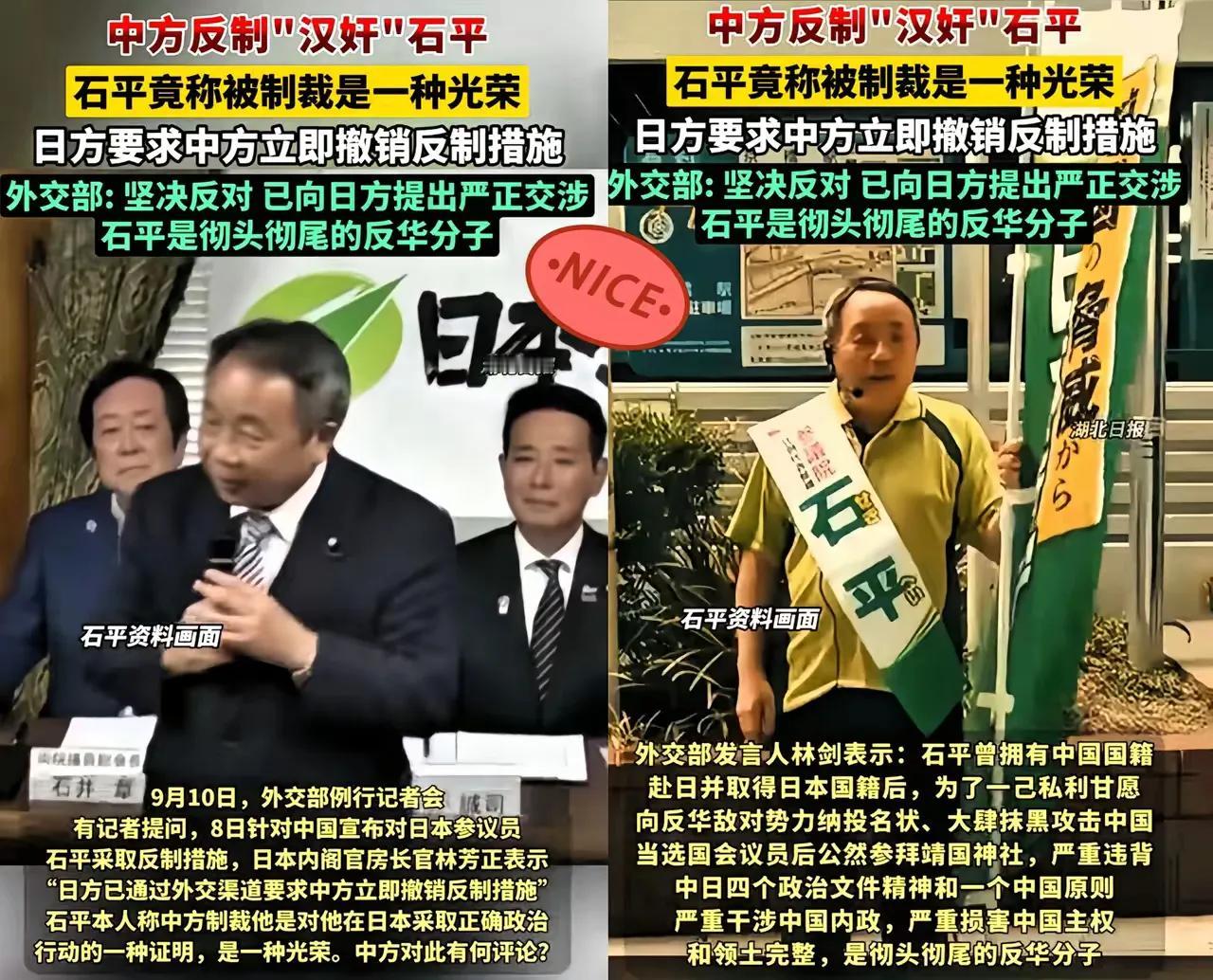 石平估计做梦也没料到，自己当汉奸的恶果，竟狠狠砸到了子女身上，现在导致儿女被禁