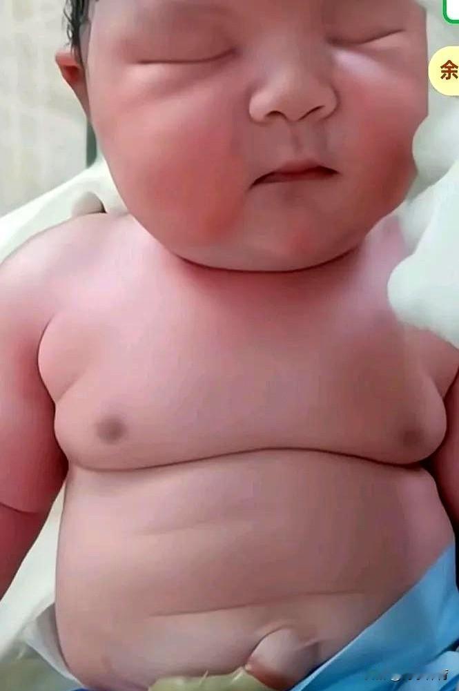 刚出产房，护士抱来一个“巨婴”，直接把我看傻了。这娃体重飙到11斤，比普通新生
