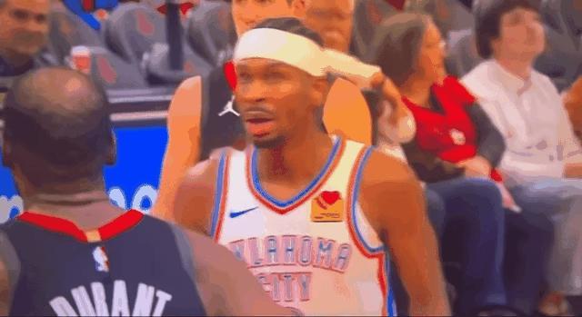 亚历山大嘲讽KD：享受第七名的位置吧火箭主场91-111不敌雷霆，比赛中雷霆