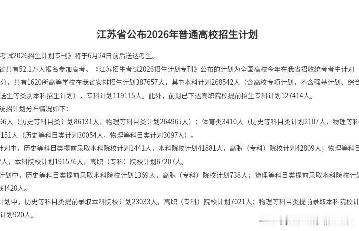 这也太厉害了吧，江苏今年共有51.2万人参加高考，但招生人数竟高达50.6万人，