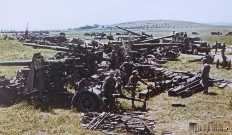 诺曼底登陆以后，花旗国军队曾经缴获了超过80门德三88毫米高射炮，后来花旗国军队