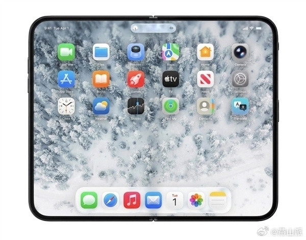 苹果最贵手机要来了iPhoneFold的外观八九不离十就是之前我们3D打印模型