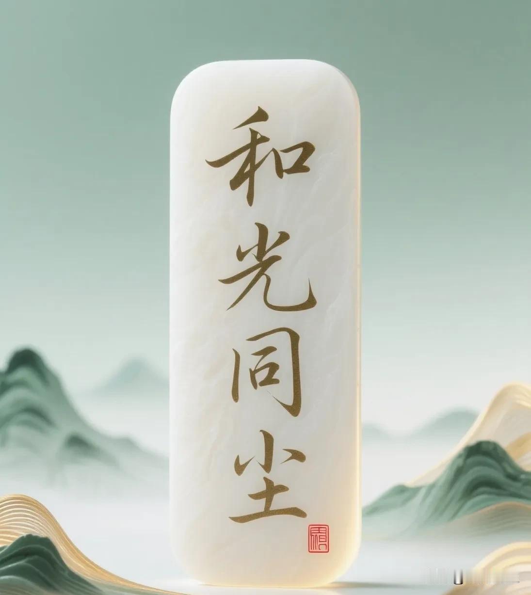 很喜欢《道德经》里的一句话：和光同尘。年少的时候，我们总爱锋芒毕露，有点本
