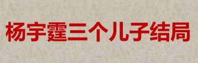 长子：杨春元杨宇霆死后张家派人给杨家送去慰问费一万元并安慰在法国留学的杨春