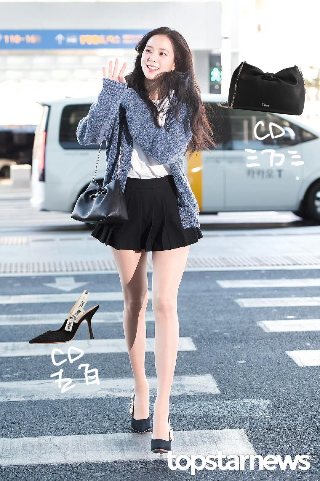 智秀仁川出发！闪钻开衫甜晕全场