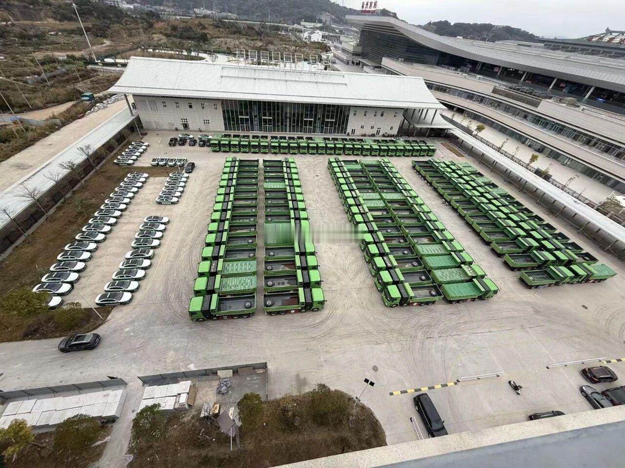 尚未启用的福州新汽车南站新能源渣土车充停一体化项目落地