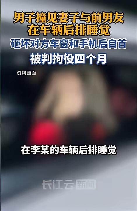 “太冲动了！”河北一男子撞见妻子与前男友车内同睡，怒砸对方车辆手机后自首，法院这