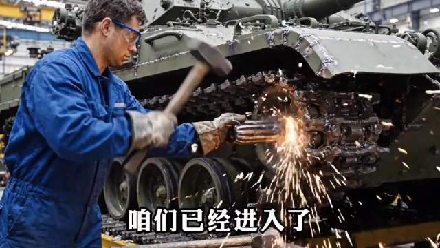 我们的坦克生产线有多强？看看老牌坦克生产国就知道了。当美国唯一的总装厂月产仅十几辆，主要靠翻新旧车体时，我们的“陆战之王”正以“工业4.0”的速度下线。这种产能差距，就是实力！#中国制造# #大国重器
