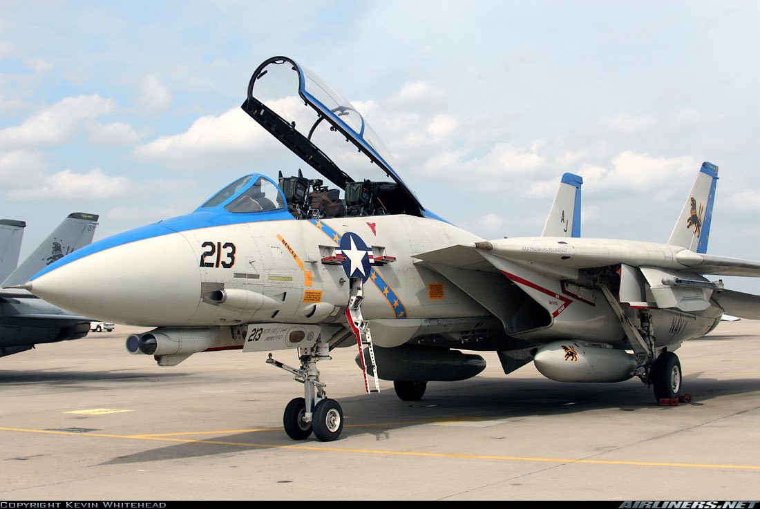 猫宁。2006年。奥申纳航空站VF-213Blacklions中队旗下的F-