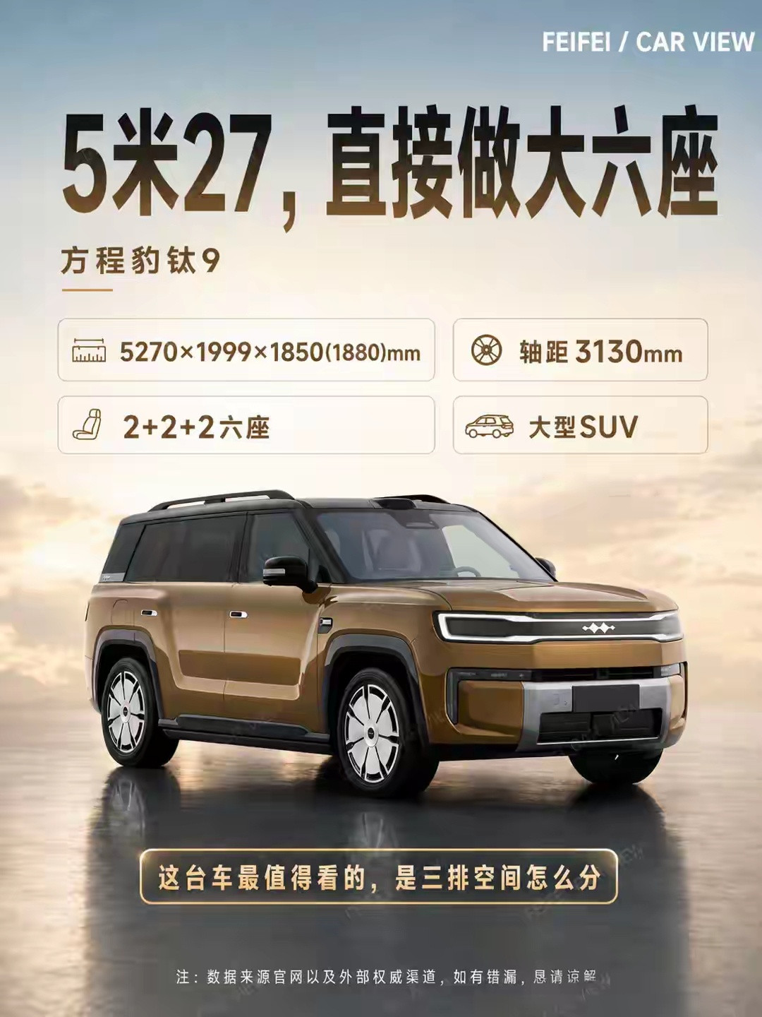 我有预感，比亚迪方程豹钛9只要价格合适，一定会和钛7一样卖爆。其实很好...