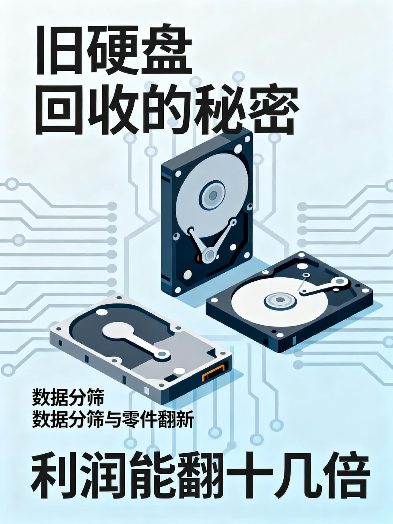 硬盘回收商，笑疯了80块回收旧盘回收旧盘能不能赚钱？前阵子有人花80块收了