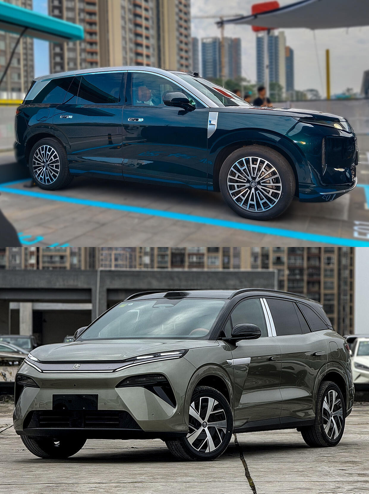 新款唐看曝光图应该是混动版，还在自家兆瓦闪充桩拍素材。这配置看着不低，如果价格到