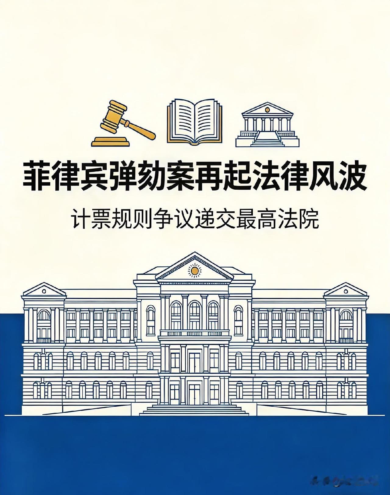 🌏⚖️风波再起🤔前马科斯幕僚长提起诉讼，菲律宾弹劾计票规则争议递交最高法院✅