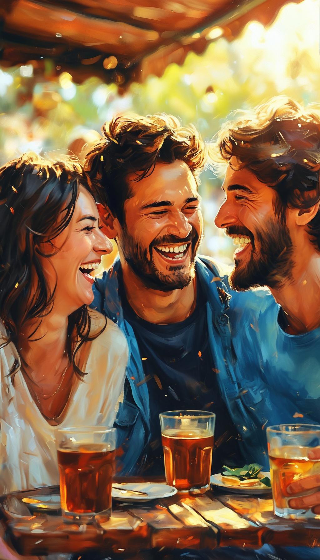 【爆款标题】朋友在一起，笑到肚子疼的那些瞬间，才是真正的快乐源泉！嘿，朋友们