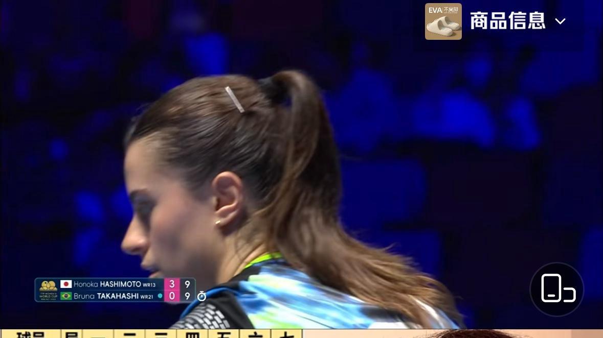 王曼昱的对手出来啦—桥本帆乃香4:1高桥布鲁纳晋级女单8强！4月3日澳门世界杯