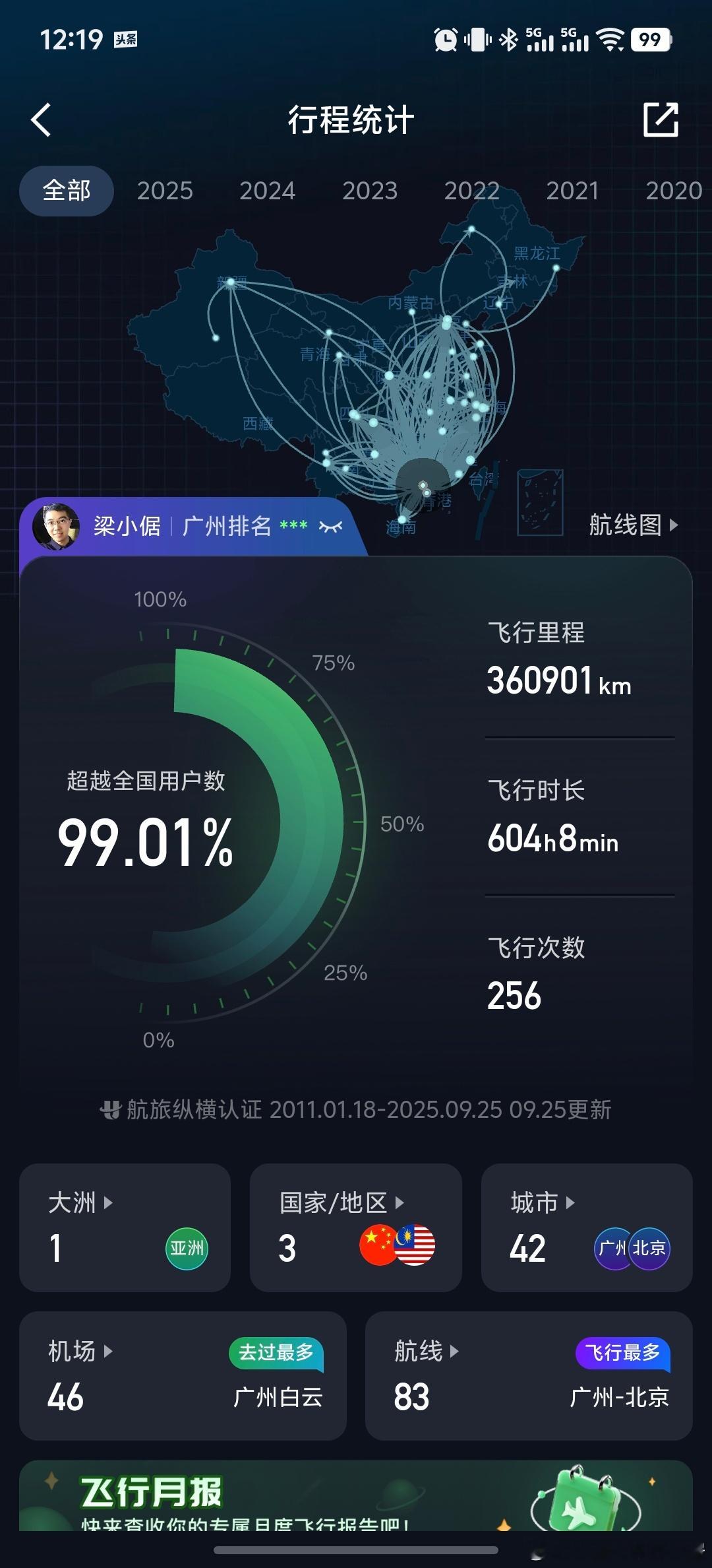 中国有十亿左右人没坐过飞机主要是中国人口基数大，像我们做汽车媒体的，就经常飞