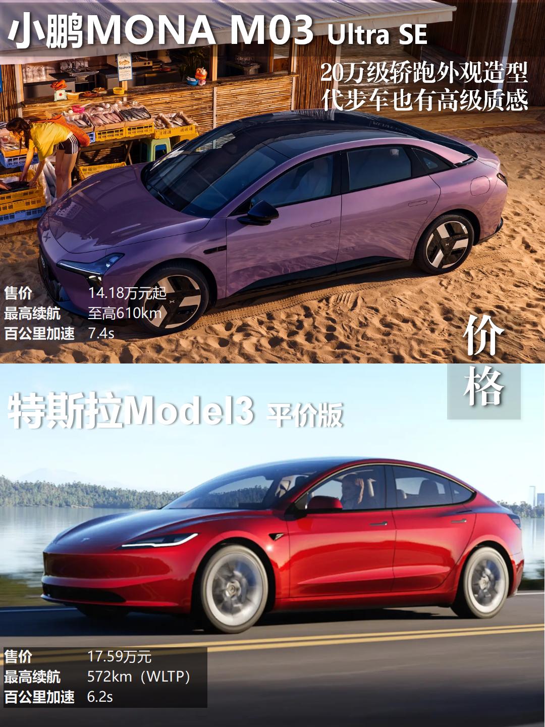17万减配Model3vs14万满配M03，咱就说选谁一目了然最近特斯拉港
