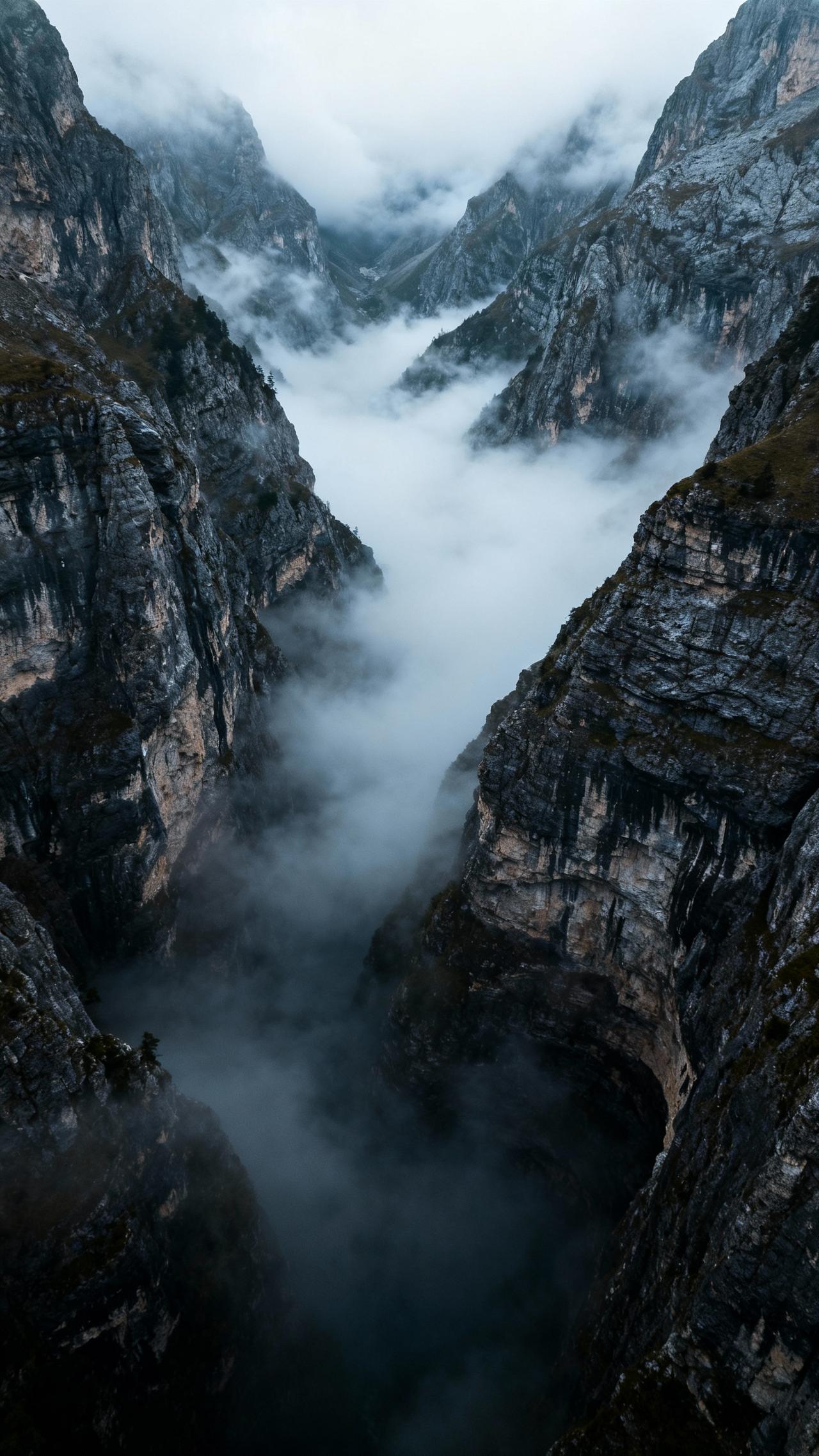 下联:云覆万壑寒