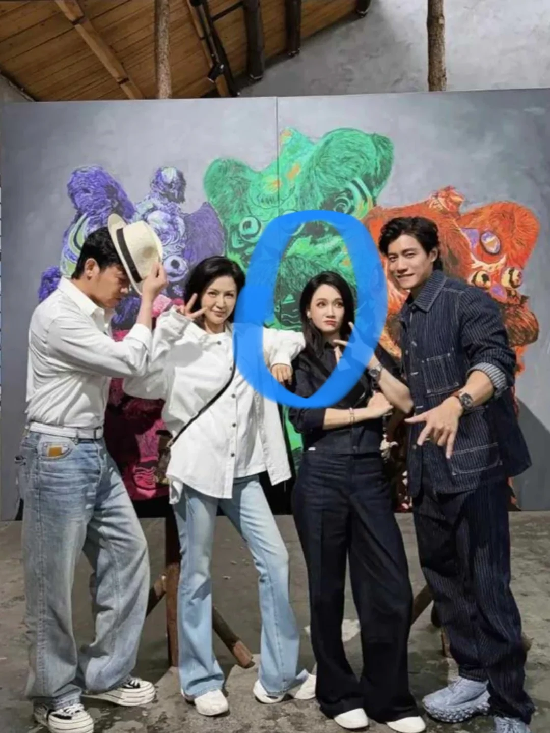 上海画展！两对明星夫妻！