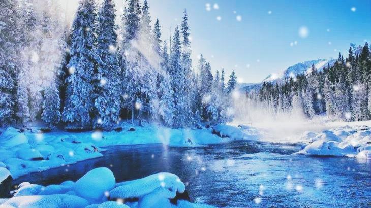 大雪朔风漫舞撒琼花，万壑千山裹素纱。踏雪寻幽人迹杳，寒梅疏影暗浮霞。