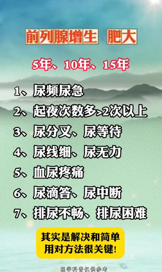 尿频夜尿多、尿线细，浅谈前列腺增生的几大表现