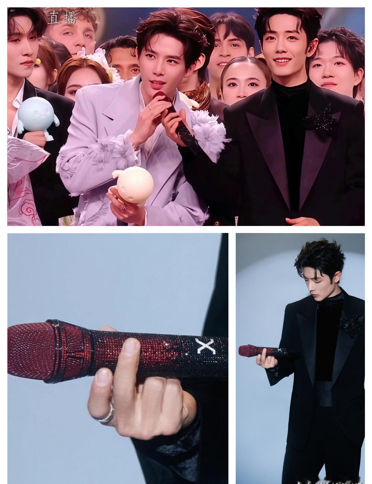 当全场话筒集体哑火，肖战用一滴“唇下痣”破了局。任素汐刚张嘴，声音断了。王安