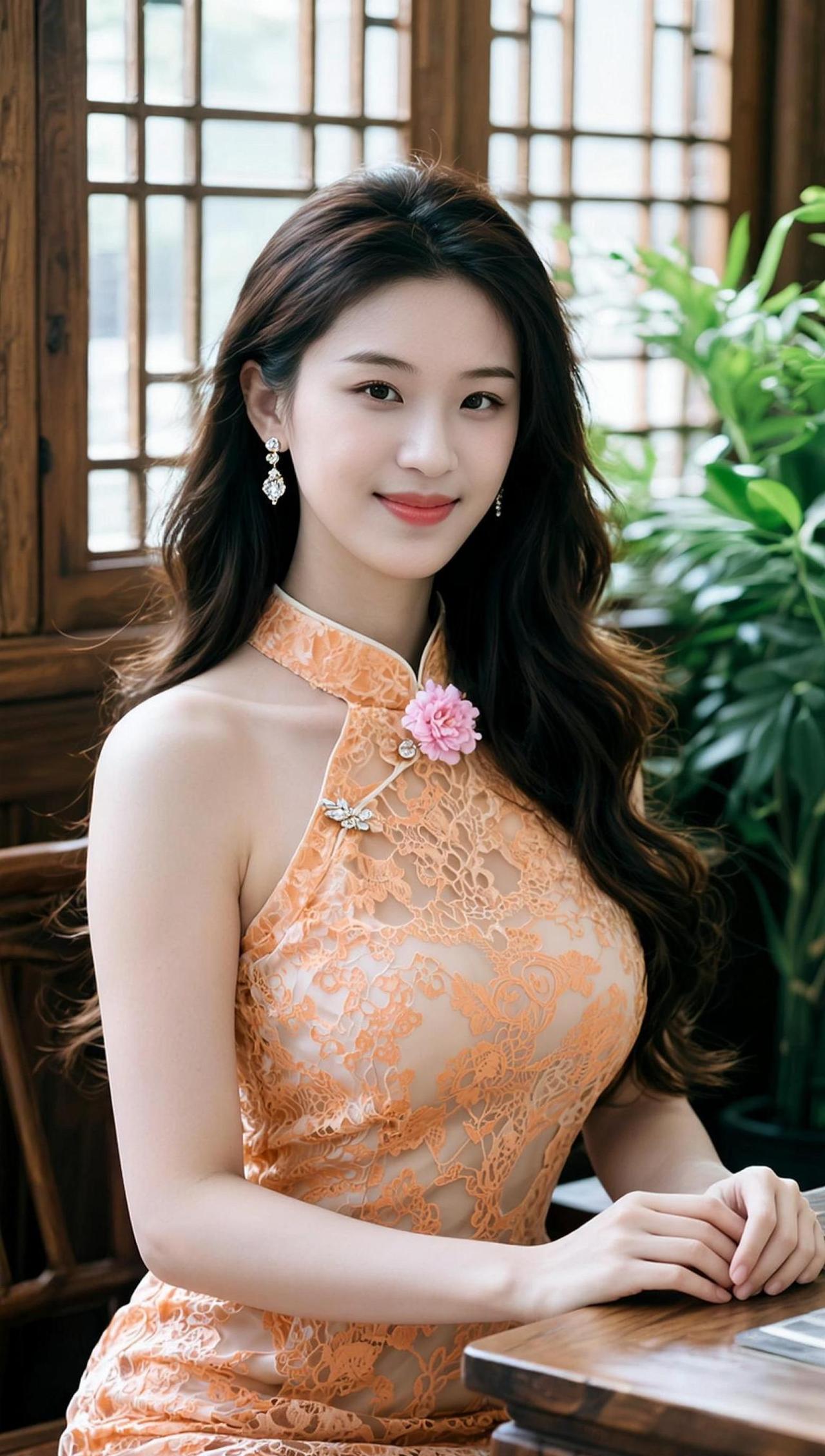 这旗袍一上身，感觉整个人都穿越了，仿佛回到了那个优雅的年代。别人是“春风十里不如