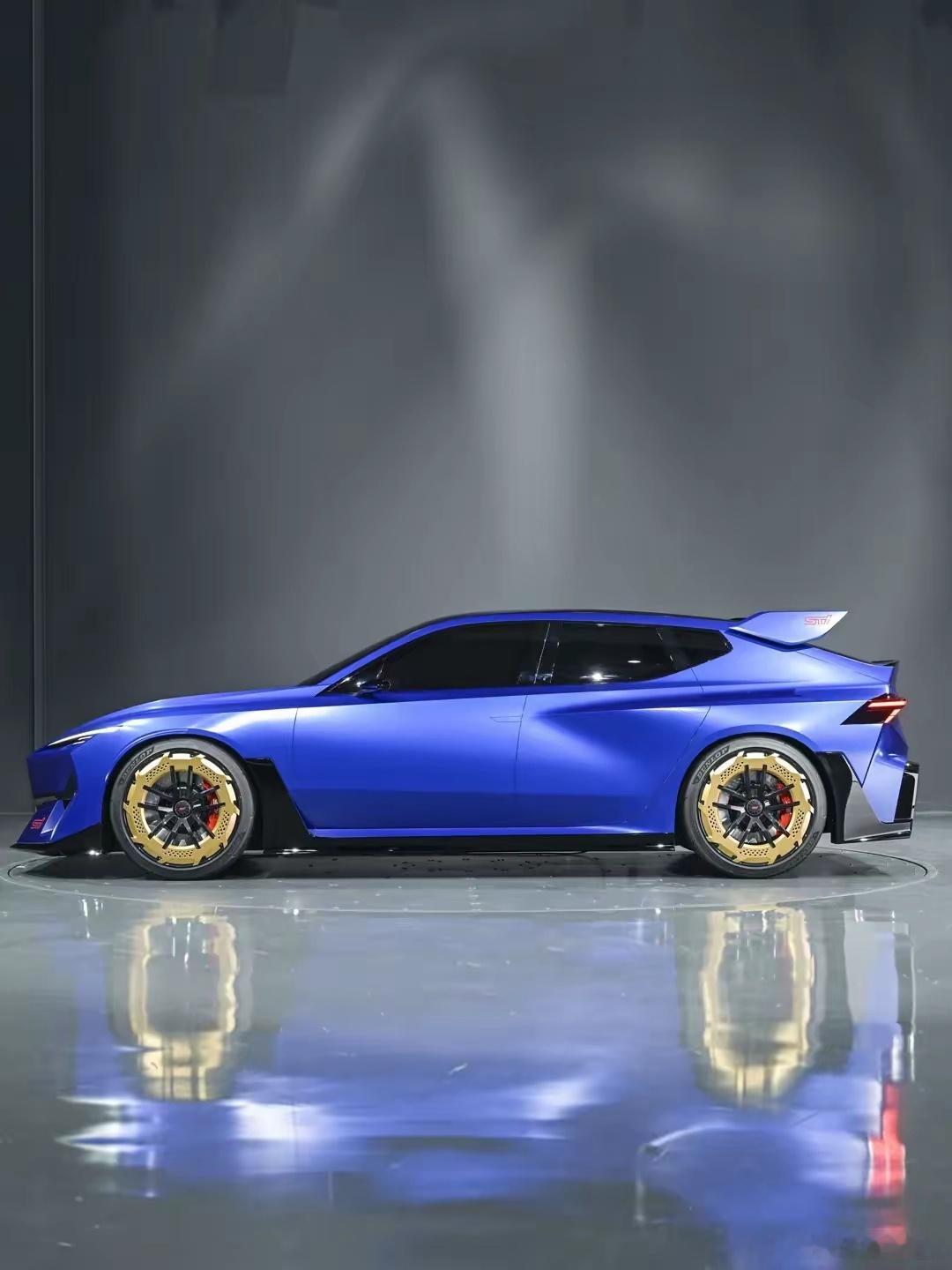 东京车展，斯巴鲁展示电驱概念车Performance-ESTI。双电机四驱，综