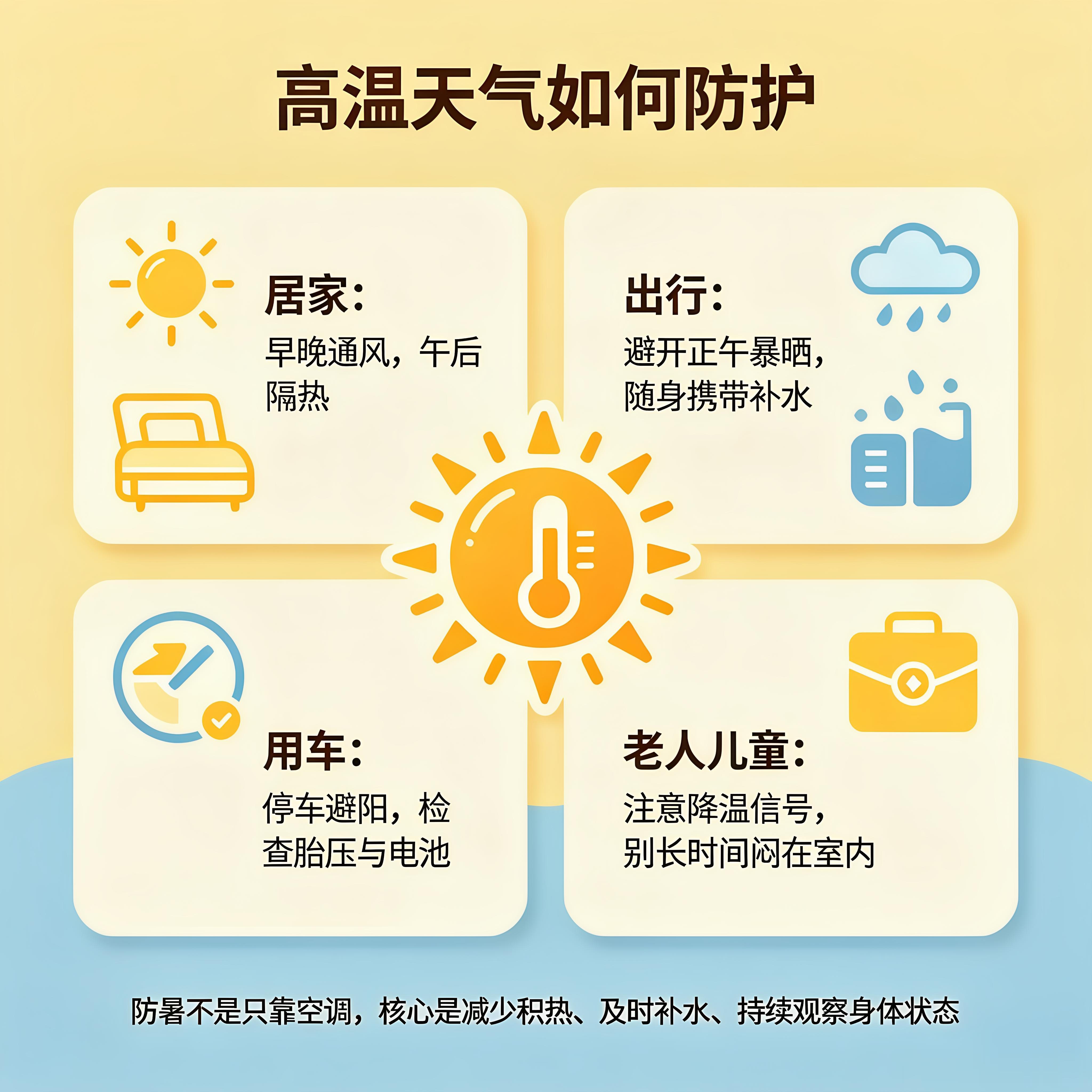 高温天气如何防护别只知道多喝水！高温天真正要注意的是这几件事最近温度一高，很多