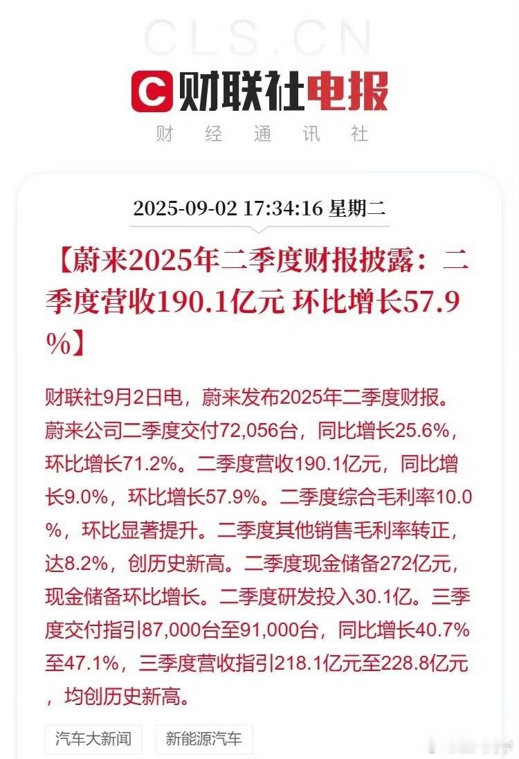 蔚来二季度亏损50亿元Q4盈利在望，蔚来二季度仅仅亏损50亿元，净亏损为人民币4