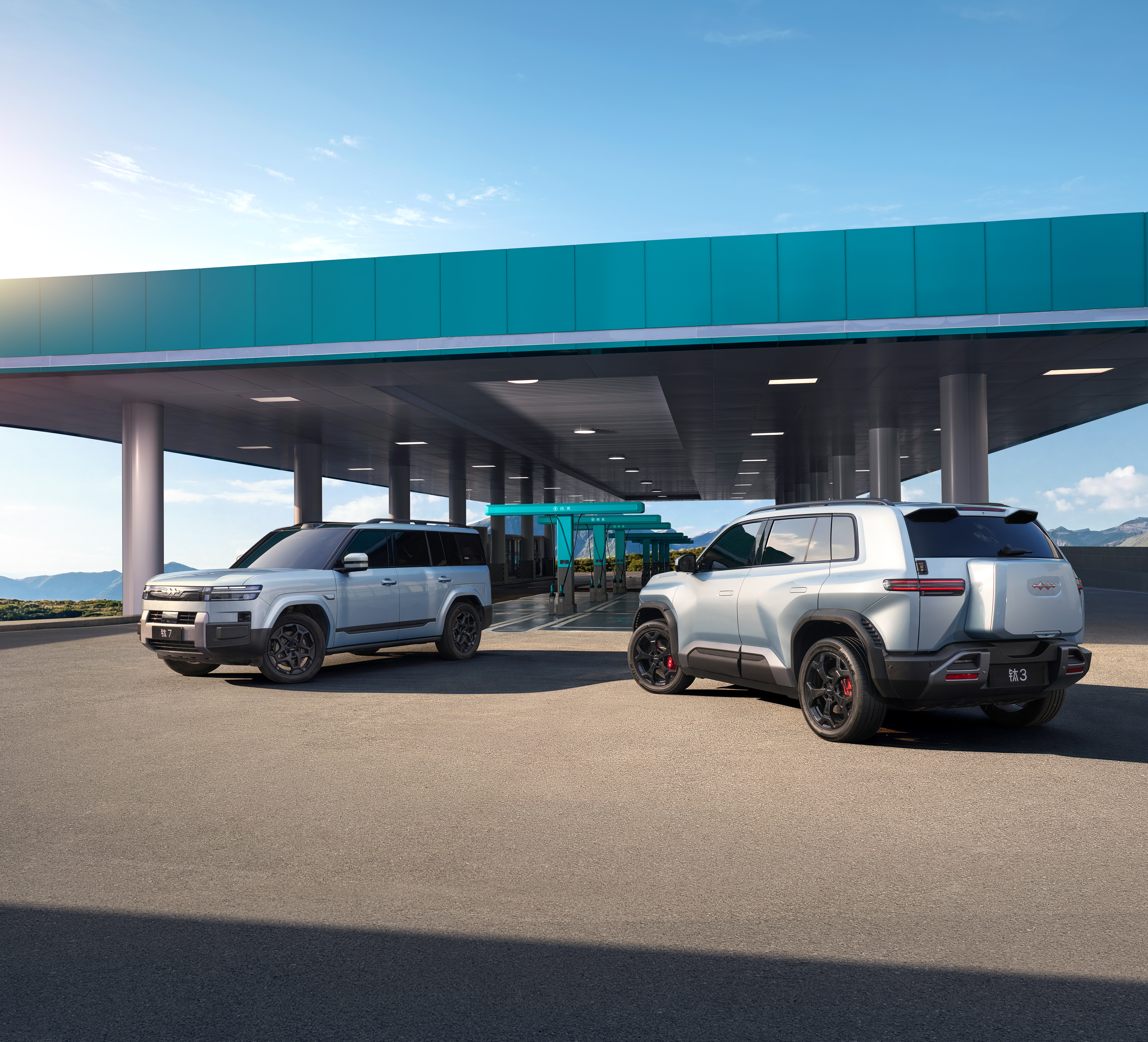 方程豹钛3闪充版登场！作为一台更懂年轻人的科潮精品SUV，这个颜值是真的酷！黑科