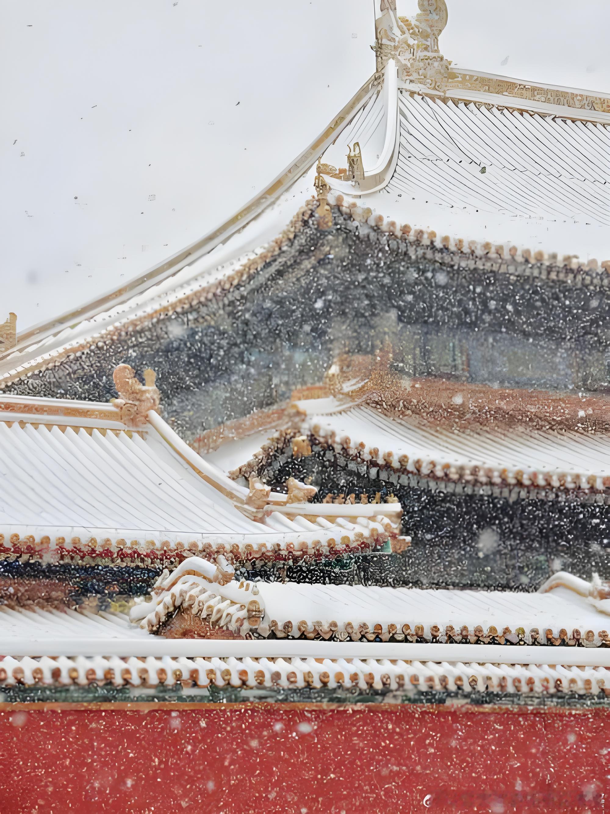 北京的雪下大了好想去下雪的北京，紫禁城拍雪景啊