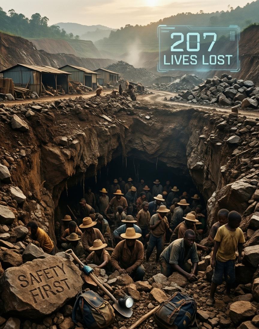 血色矿坑：刚果（金）200余人在钶钽矿难中殒命，近70名儿童被掩埋金沙萨时间
