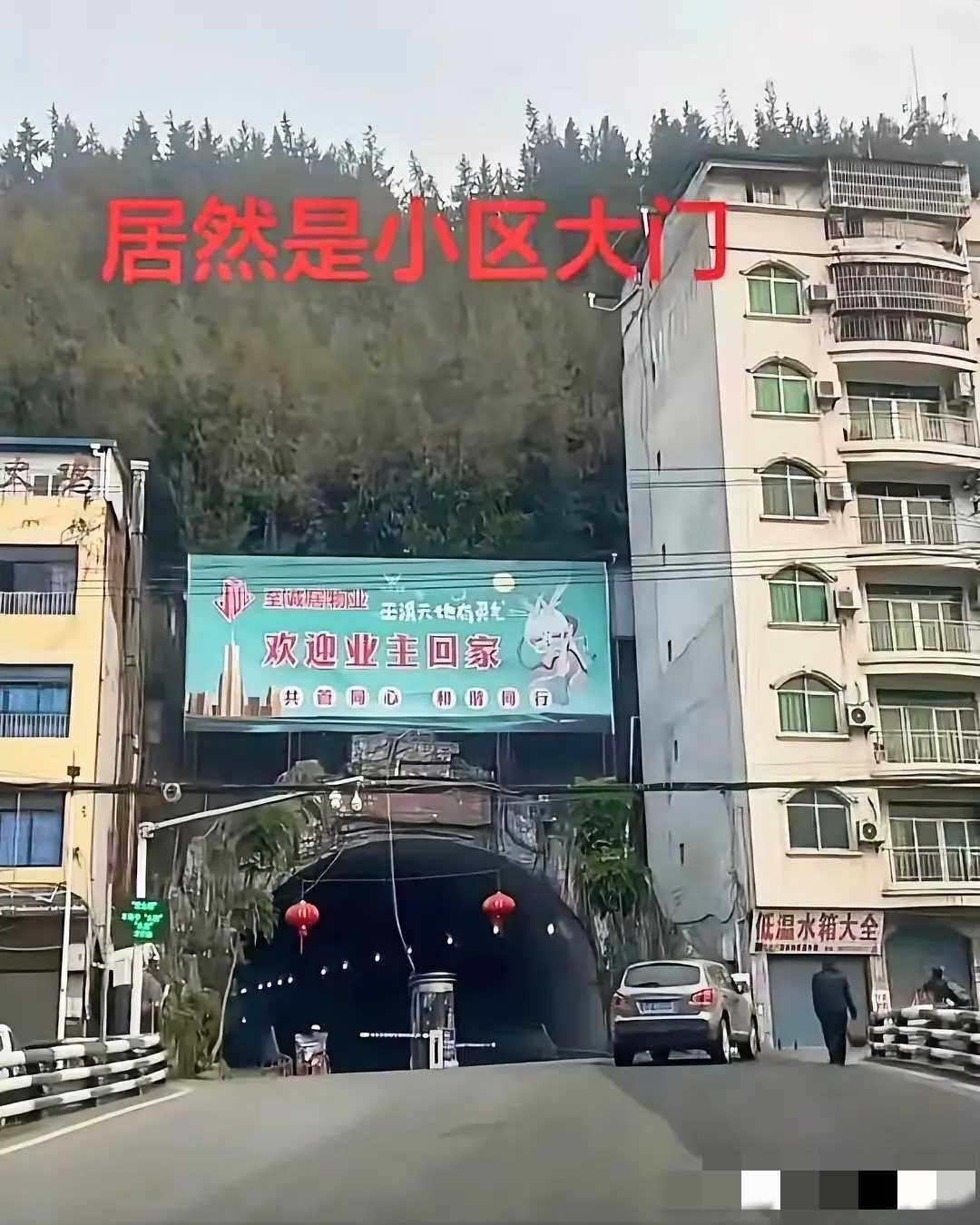 第一次见这样的小区大门