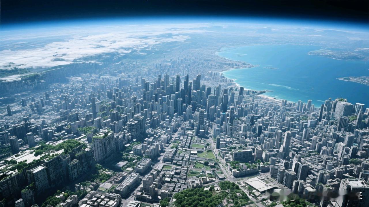 高空俯瞰地球：人类像不像藤壶？今天坐飞机，从舷窗往下看，突然一个奇怪的念头