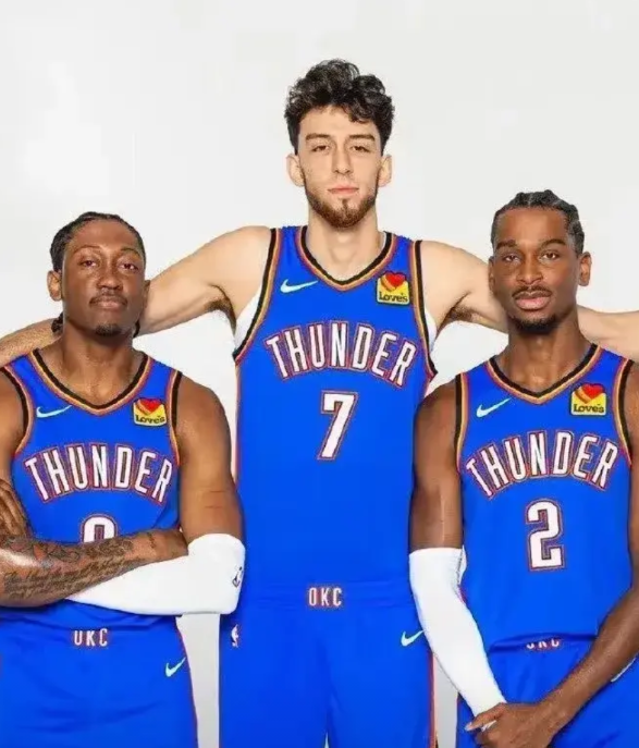 NBA现役三人组实力排名，大家认同吗？1亚历山大+威廉姆斯+霍姆格伦2约基
