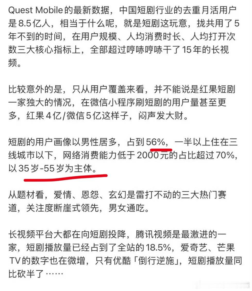 真有这么多吗？到底谁在看短剧啊