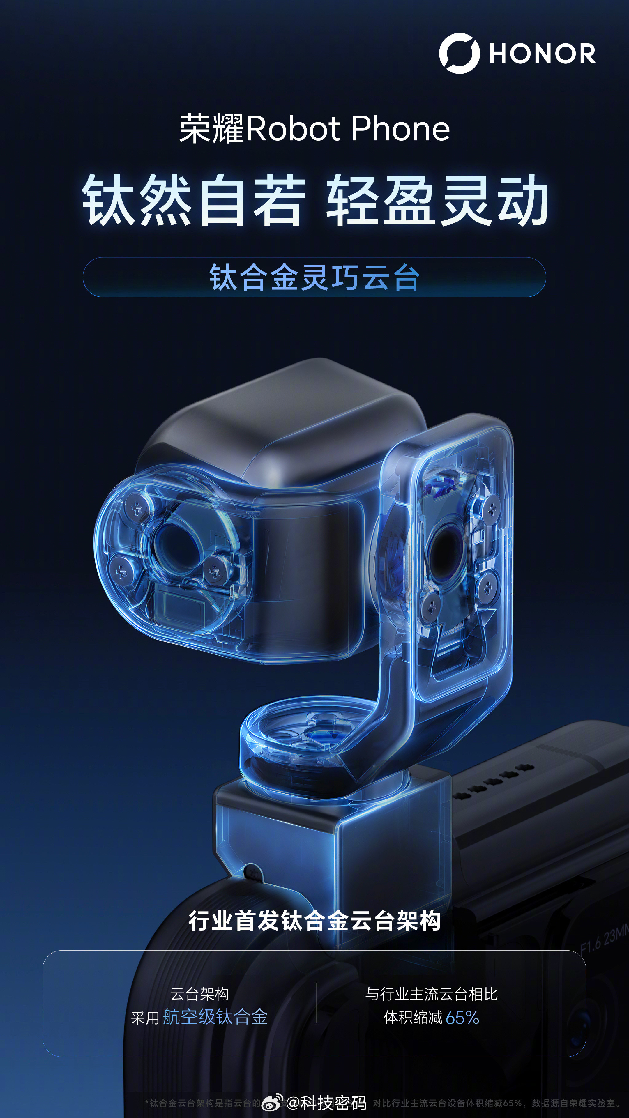 全球首款机器人手机今日发布荣耀RobotPhone联手ARRI，把好莱坞片场