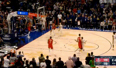 怎么又是申京处理绝杀球啊！第四节最后9.4秒，火箭队被鹈鹕队追上比分，双方战